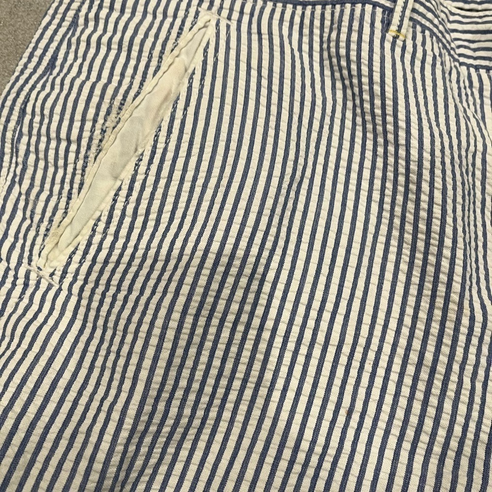 Robert Graham Hawkes Ball Seersucker Shorts 36 Classic Fit Blue Preppy Gingham - Picture 2 of 10